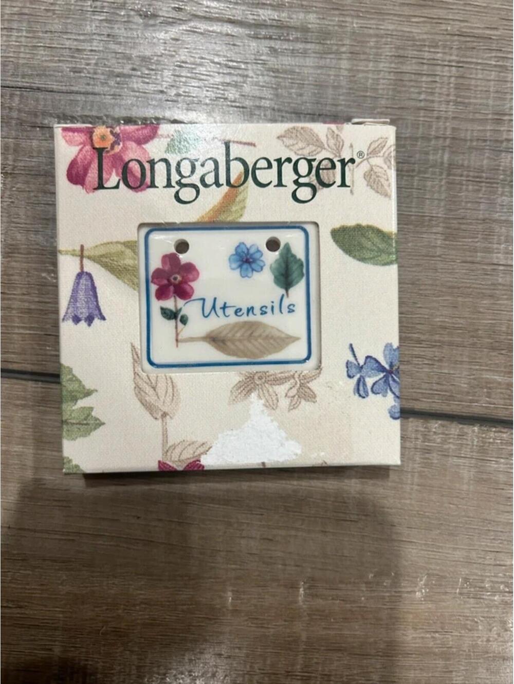 Longaberger utensils basket tie on